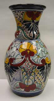 Mexican Talavera - Tall Flower Vase